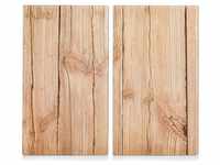 NeueTischkultur Herdabdeckplatten Set 2-teilig Wood (5B306/70X)