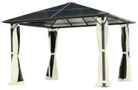 BRAST Pavillon Summerdream Aluminium 3x3m inkl. Moskitonetz, T&Uuml;V wasserdicht
