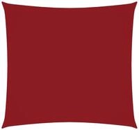 vidaXL Sonnensegel Sonnensegel Oxford-Gewebe Quadratisch 6x6 m Rot, (1-tlg)