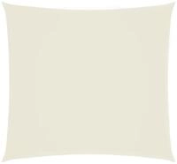 vidaXL Sonnensegel Sonnensegel Oxford-Gewebe Quadratisch 6x6 m Creme, (1-tlg)
