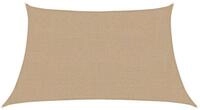vidaXL Sonnensegel Sonnensegel 160 g/m&sup2; Taupe 3/4x2 m HDPE, (1-tlg)