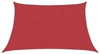 vidaXL Sonnensegel Sonnensegel 160 g/m&sup2; Rot 3/4x2 m HDPE, (1-tlg)