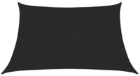 vidaXL Sonnensegel Sonnensegel 160 g/m&sup2; Schwarz 3/4x2 m HDPE, (1-tlg)