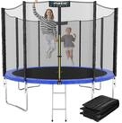 Kinetic Sports Gartentrampolin SALTO PLUS, &Oslash; 183 cm, Komplett-Set mit Leiter,