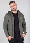 Alpha Industries Kapuzensweatjacke Basic Zip Hoody SL Baumwollmischung, regular fit