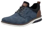 Rieker Slip-On Sneaker Schlupfschuh, Halbschuh, Freizeitschuh mit Pr&auml;gung blau|braun