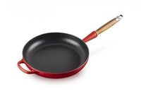 LE CREUSET Bratpfanne Signature Gusseisen mit Holzgriff, Gusseisen, 28 cm...