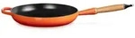 LE CREUSET Bratpfanne Signature Gusseisen mit Holzgriff orange|rot 28 cm