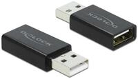 Delock DeLOCK USB 2.0 Adapter Typ-A Stecker zu Typ-A Buchse Datenblocker...