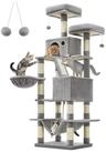 FEANDREA Kratzbaum, Katzenbaum, 168/206 cm(H), mehrst&ouml;ckig f&uuml;r gro&szlig;e Katzen,