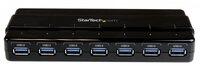 Startech.com 7 Port USB 3.0 SuperSpeed Hub - USB 3 Hub Netzteil - schwarz...