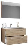 VCM Waschtisch 3tlg-Badinos2SB 109x80x46cm (Set, 3-St., 1x Unterschrank 1x