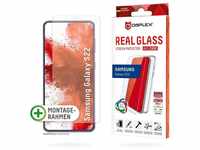 Displex Real Glass + Case Samsung Galaxy S22, Displayschutzglas, 1 Stück,