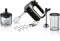 BOSCH Handmixer Home Professional MFQ4980B, Edelstahl Besen/Knethaken, Mixfu&szlig;,