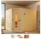 weka Sauna Varberg 4, BxTxH: 244 x 194 x 199 cm, 57 mm, ohne Ofen