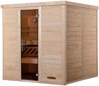 weka Sauna Premium-Massiv-Elementsauna KEMI 4, BxTxH: 195 x 193 x 200 cm, 45 mm,