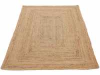 Teppich Nele Juteteppich Naturfaser, carpetfine, rechteckig, Höhe: 6 mm,
