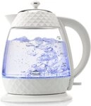 eta Wasserkocher Crystal ETA315490010, 1,7 l, 2200 W, in einem edlen Wei&szlig;, aus...