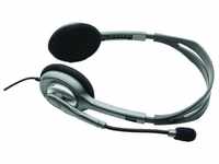 Logitech H110 Kopfhörer mit Mikrofon, Stereo-Headset, Verstellbares Mikrofon...