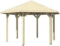 Skanholz Holzpavillon Nancy 3, Leimholz, 393 x 340 cm
