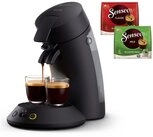 Philips Senseo Kaffeepadmaschine Original Plus CSA210/60, mit zwei
