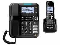 Amplicomms BigTel 1580 Combo - Telefon - schwarz Kabelgebundenes Telefon