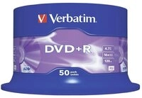 Verbatim DVD-Rohling 50 DVD+R 4,7GB 16x Spindel