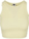 URBAN CLASSICS Muskelshirt Urban Classics Damen Ladies Cropped Rib Top (1-tlg)
