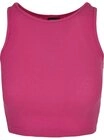 URBAN CLASSICS Muskelshirt Urban Classics Damen Ladies Cropped Rib Top (1-tlg)
