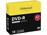 Intenso DVD-Rohling 10 Intenso Rohlinge DVD-R full printable 4,7GB 16x Slimcase