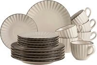 M&Auml;SER Kaffeeservice OSITA, Geschirr-Set, Steinzeug (18-tlg), 6 Personen, Steinzeug