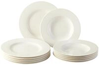 vivo Villeroy & Boch Group Kaffeeservice Basic White Kaffeeset 18tlg., Premium