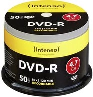 Intenso DVD-Rohling 50 Intenso Rohlinge DVD-R 4,7GB 16x Spindel