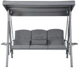 HOME DELUXE Hollywoodschaukel DESCANSO, 3-Sitzer, ohne Abdeckung, inkl. Auflagen -