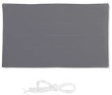 relaxdays Sonnensegel Rechteckiges Sonnensegel grau, 4 x 6 m grau 600 cm x 0.5 cm x