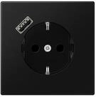 JUNG Steckdose Jung SCHUKO Steckdose mit USB Typ A LS1520-18ASWM