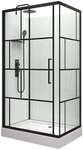 Marwell Komplettdusche Bricks, BxT: 110x80 cm, Einscheibensicherheitsglas, inkl.