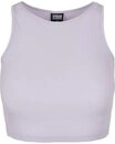 URBAN CLASSICS Muskelshirt Urban Classics Damen Ladies Cropped Rib Top (1-tlg)
