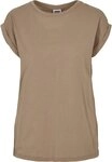 URBAN CLASSICS Kurzarmshirt Urban Classics Damen Ladies Extended Shoulder Tee (1-tlg)