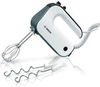 BOSCH Handmixer MFQ49300, Edelst. R&uuml;hrbesen/Knethaken, 5 Stufen, Spiralkabel,...