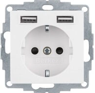 Berker Klemmen Berker Steckdose SCHUKO/USB 48036089