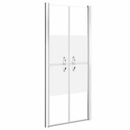 vidaXL Duschwand Duscht&uuml;r Halbmatt ESG 76x190 cm