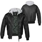 Brandit Outdoorjacke Brandit MA1 Pilotenjacke mit Kapuze Sweat Hooded