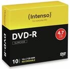 Intenso DVD-Rohling 10 Intenso Rohlinge DVD-R 4,7GB 16x Slimcase