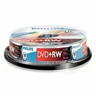 Philips DVD-Rohling 10 Philips Rohlinge DVD+RW 4,7GB 4x Spindel