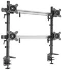 HFTEK Monitor-Halterung MP240C-N, (f&uuml;r 4 Bildschirme von 15 bis 27 Zoll - VESA