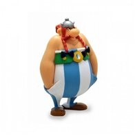 Plastoy Spiel, Asterix - Figur Obelix w&uuml;tend mit H&auml;nden in den Taschen