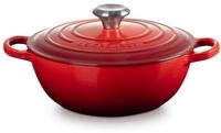 LE CREUSET Br&auml;ter Br&auml;ter La Marmite Signature rund kirschrot 24cm,...