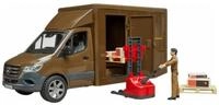 Bruder&reg; Spielzeug-Auto Spielfahrzeug Logistik MB Sprinter UPS mit Fahrer und