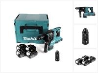 Makita Akku-Bohrhammer DHR 281 M4J Brushless Akku Bohrhammer 28 mm 2x 18 V f&uuml;r